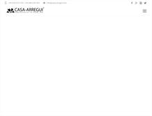 Tablet Screenshot of casa-arregui.com